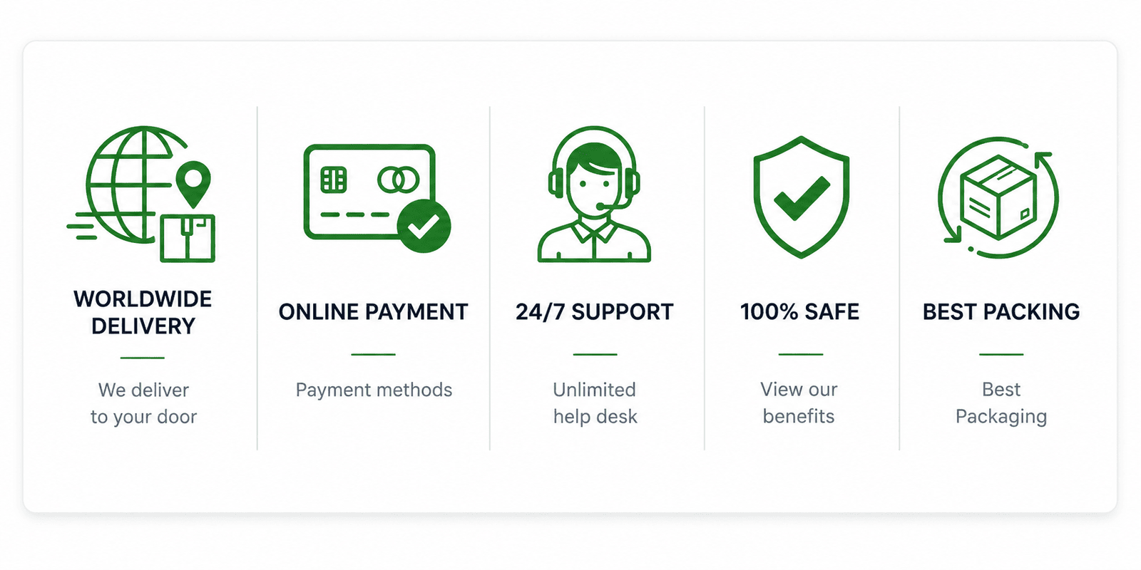 BlueVitalis worldwide delivery, secure payment, support and packaging